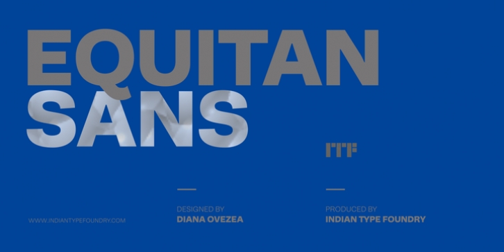 Equitan Sans font preview