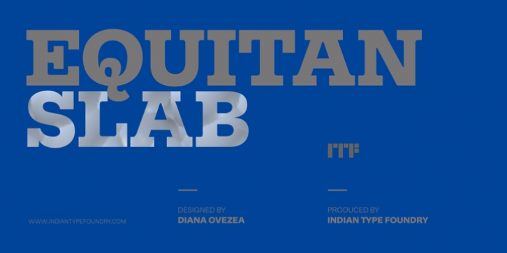 Equitan Slab font preview