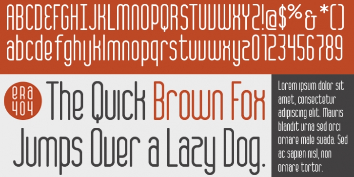 Era404 font preview