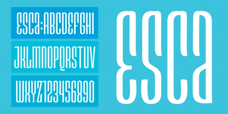 Esca font preview