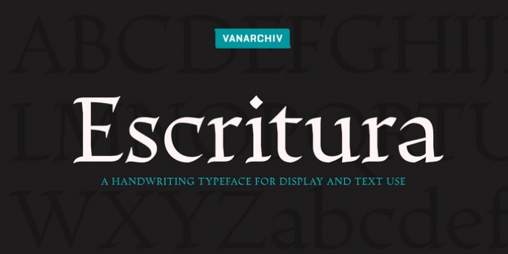 Escritura font preview