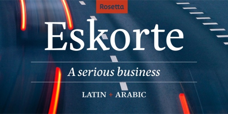 Eskorte font preview