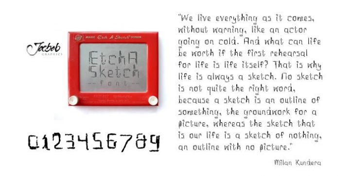 Etch A Sketch font preview