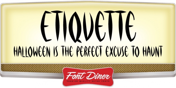 Etiquette font preview