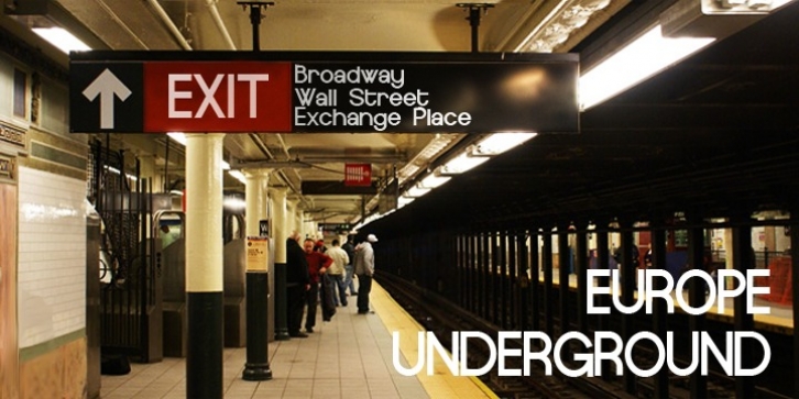 Europe Underground font preview