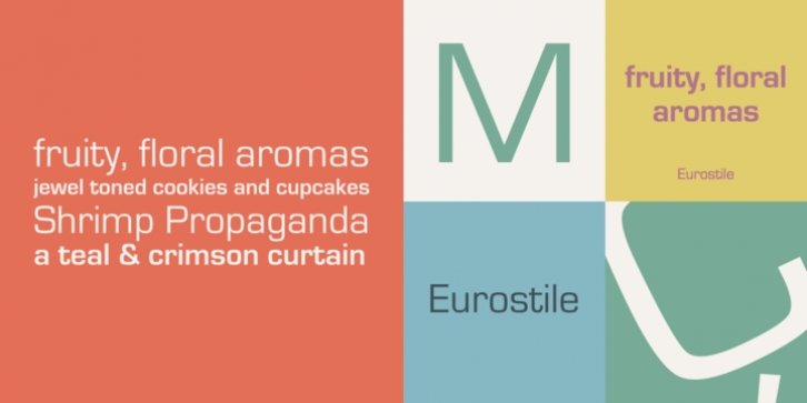 Eurostile font preview
