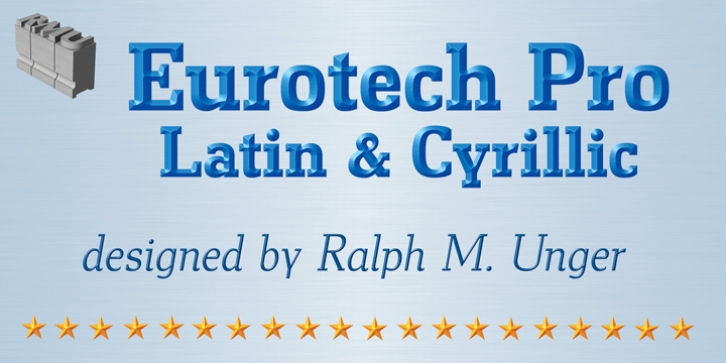 Eurotech Pro font preview