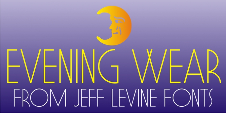 Evening Wear JNL font preview