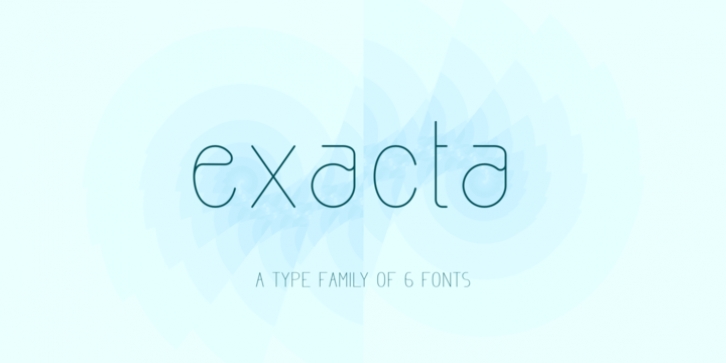 Exacta font preview