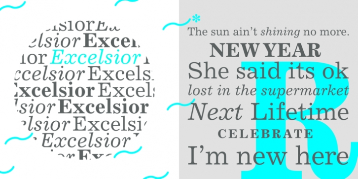 Excelsior font preview