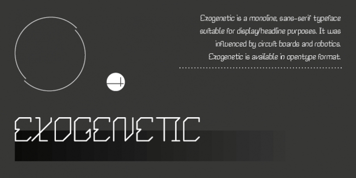 Exogenetic font preview