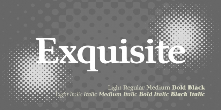 Exquisite Pro font preview