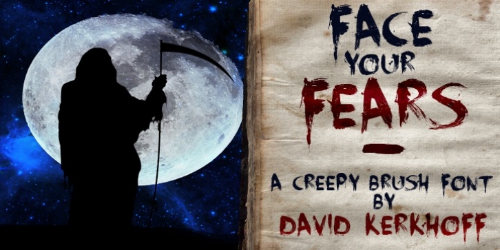 Face Your Fears font preview