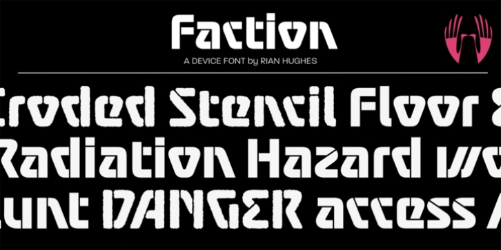 Faction font preview