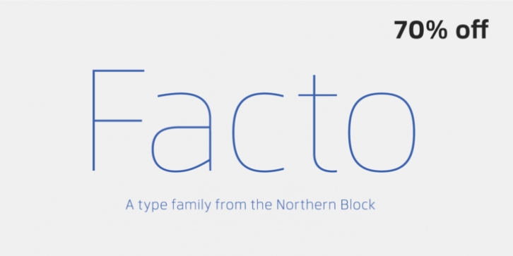 Facto font preview