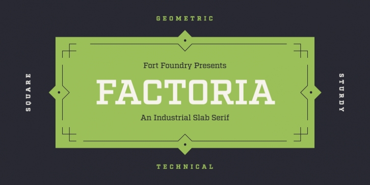 Factoria font preview