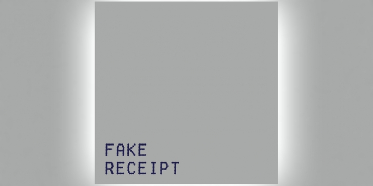 Fake Receipt font preview