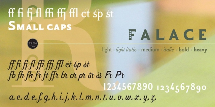 Falace font preview