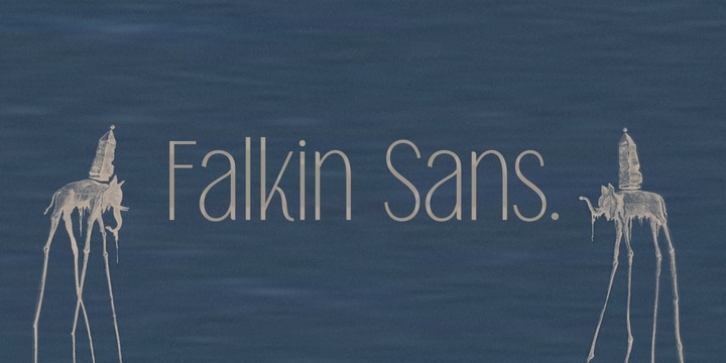Falkin Sans font preview