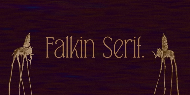 Falkin Serif font preview