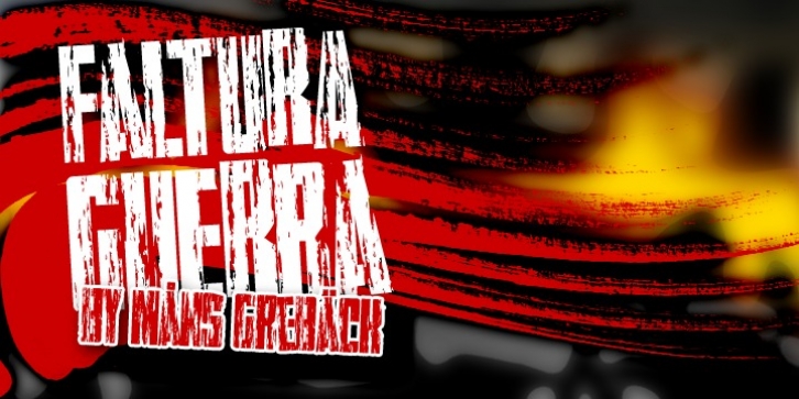 Faltura Guerra font preview