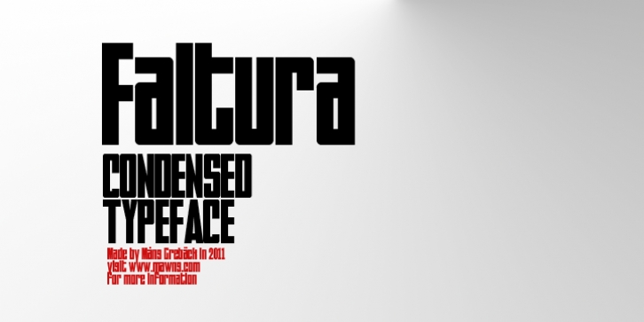 Faltura font preview