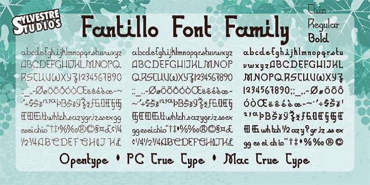 Fantillo font preview