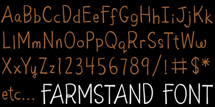 Farmstand font preview