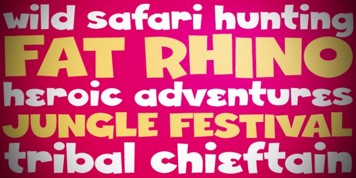 Fat Rhino font preview