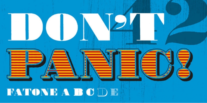 Fatone font preview