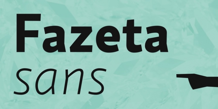 Fazeta Sans font preview