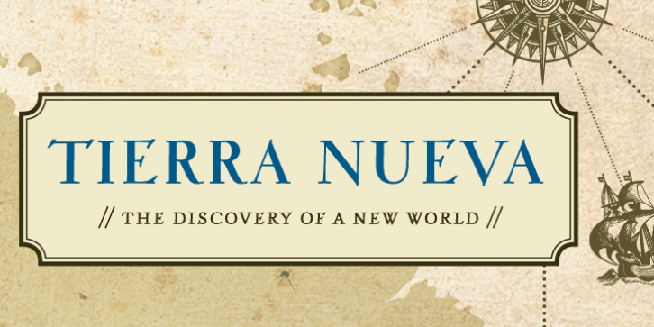 FDI Tierra Nueva font preview