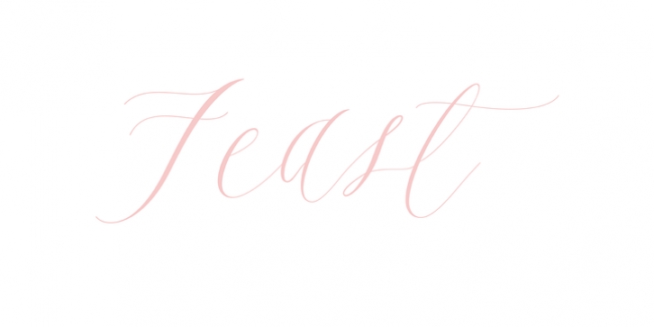 Feast font preview