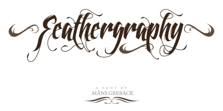 Feathergraphy font preview