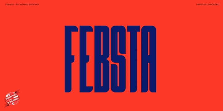 Febsta font preview