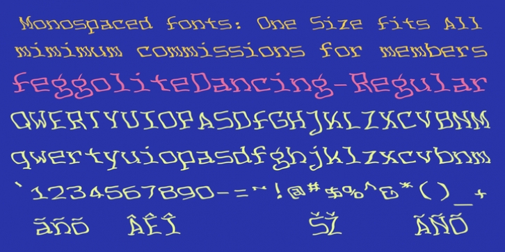 FeggoliteDancing font preview