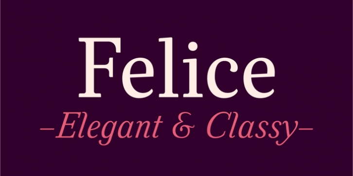 Felice font preview