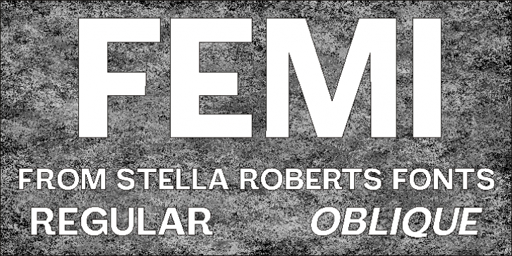 Femi SRF font preview