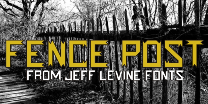 Fence Post JNL font preview