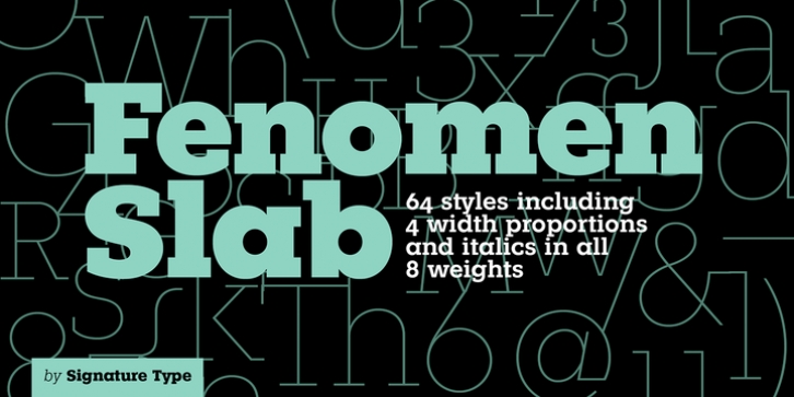 Fenomen Slab font preview