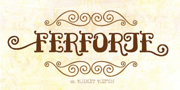 Ferforje font preview