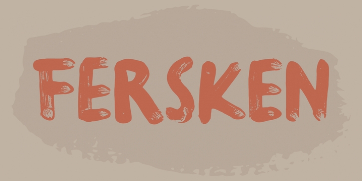 Fersken font preview