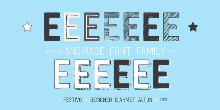 Festivo Letters font preview