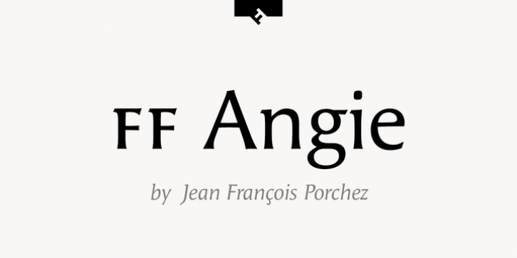 FF Angie font preview