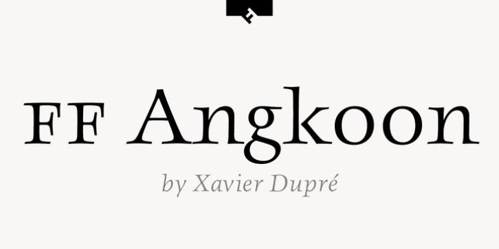 FF Angkoon font preview