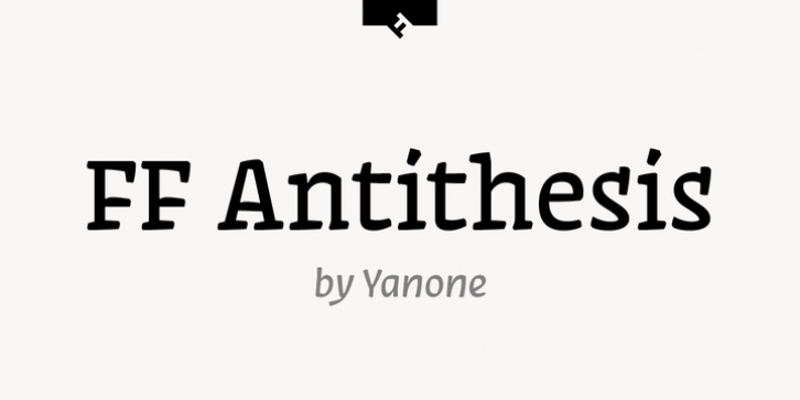 FF Antithesis font preview