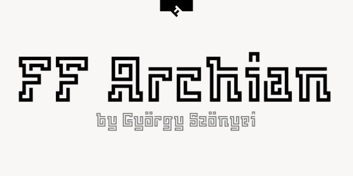 FF Archian Stencil Pro font preview
