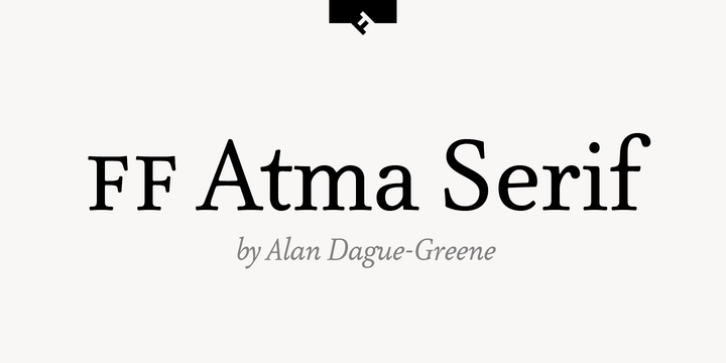 FF Atma Serif font preview