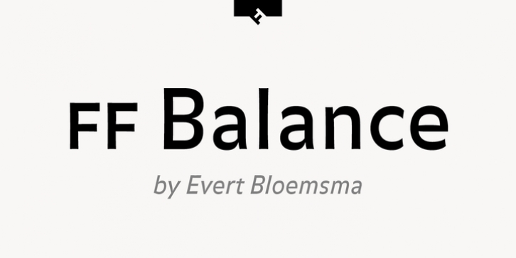 FF Balance font preview