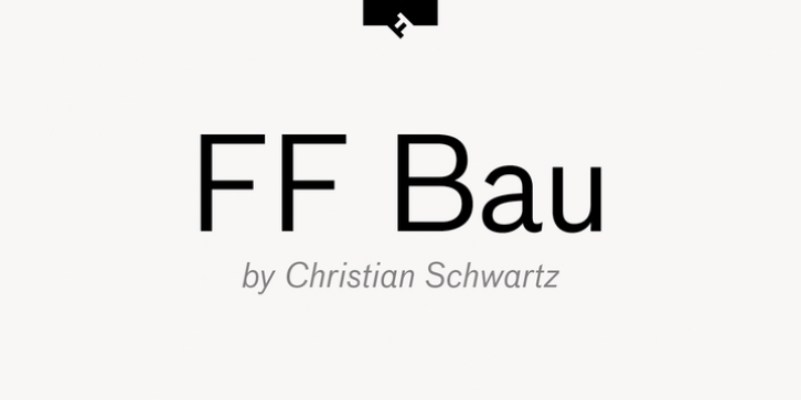 FF Bau Pro font preview